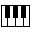 Pocket Piano, kleines, elektronisches Klavier